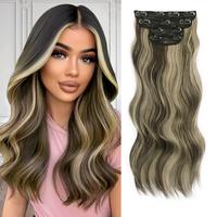 Walnut Brown mix Blonde (wavy)