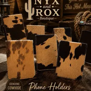 Cowhide Phone Holders, Durable Leather Phone Mounts for Smartphones