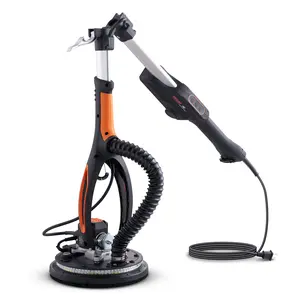 VEVOR Drywall Sander, 800W Brushless Motor Electric Sander, Variable Speed 1000-2300 RPM Wall Sander, Foldable Ceiling Sander with Double-Deck LED Lights, Extendable Handle, 12 Sanding Discs