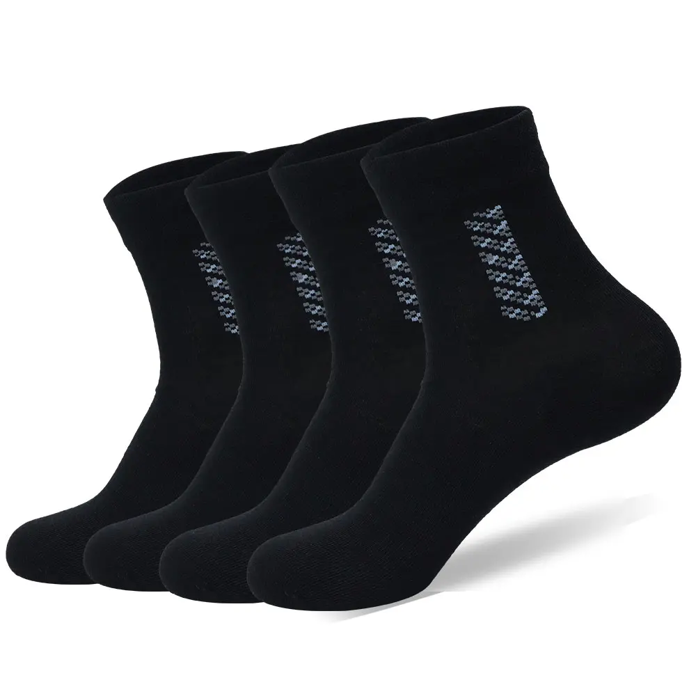 Men's summer thin mid-tube trendy versatile rare breathable sports socks new balance anti slip cut sock football grip socks football scrunch socks red
