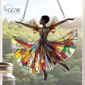 African American Women Acrylic Suncatcher Hanging, African Woman Suncatcher, African Decor, Juneteenth Home Decor, Black History Month Gift