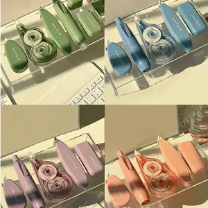 5pcs/Set Ombre Correction Tape Set, High Value Practical Students' Correction Band With Low Breakage Rate，White Paper Correction Tape ， Suitable For Office And Home Use, Office Stationery Supplies