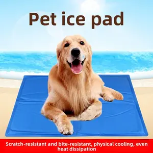 「Non-Toxic Durable Self-Cooling」Pet Bed Mat, Striped Memory Foam, Fits All Dog Sizes, Perfect for Kennels & Pet Beds