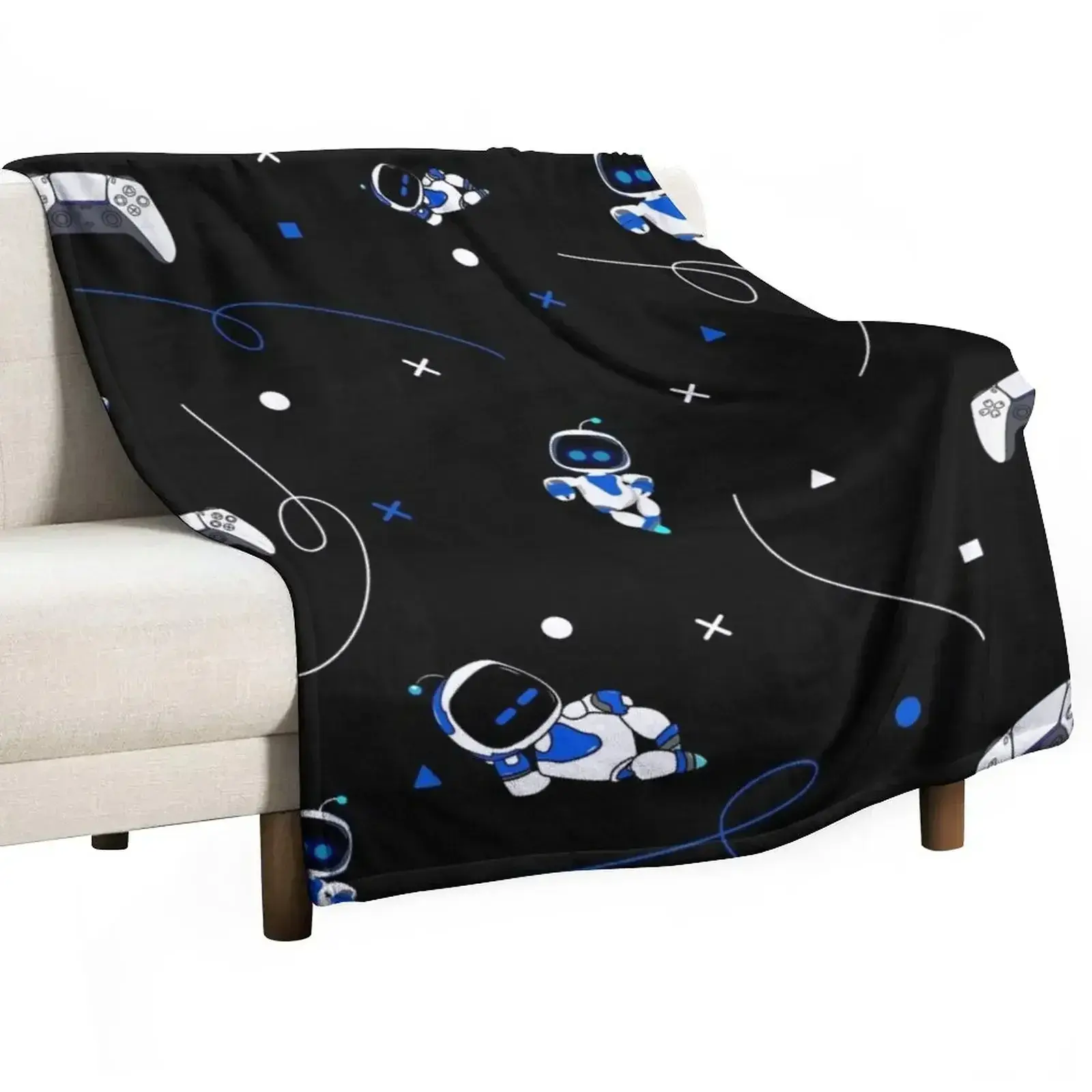 Astrobot pattern Throw Blanket Bed Blankets For Bed BlanketsThanksgiving Father's Day Suitable for holiday gifts for family and friends A quilt suitable for summer summerwins