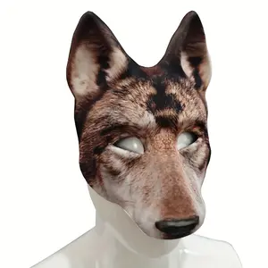 Unisex Halloween Party Wolf Mask, Role-Playing Costume Mask, Lightweight and Comfortable, Perfect for Masquerade Balls and Carnivals
