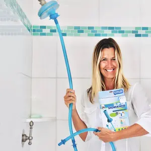 Slip-On Bathtub Faucet Sprayer Attachment. Ultra-Flex Dog Shower Hose Adapter Portable Hose Attachment with Sprayer Pet Showerhead Attach Tub Spout 5 Foot Hose. No Install for Speedy Washing outdoorfun