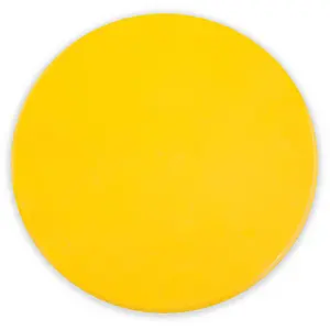 212 MAIN 9 in. Poly Spot Markers, Yellow, Pack of 12, Injury Safe, Round Shape, for Training Drills
