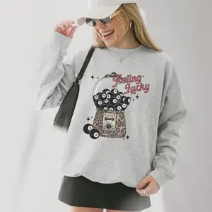 Feeling Lucky 8 Ball Sweatshirt, western stuff, country girl stuff, cowgirl stuff, western shirts for women, Western Boutique Wholesale