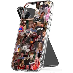 Phone Case Friends Shockproof Tv Cover Show Accessories Collage Transparent Compatible with iPhone SE 7 8 X XR 11 12 13 14 15 16 Plus Mini Pro Max Samsung Galaxy Note S9 S10 S20 S21 Ultra Plus Protection Protective