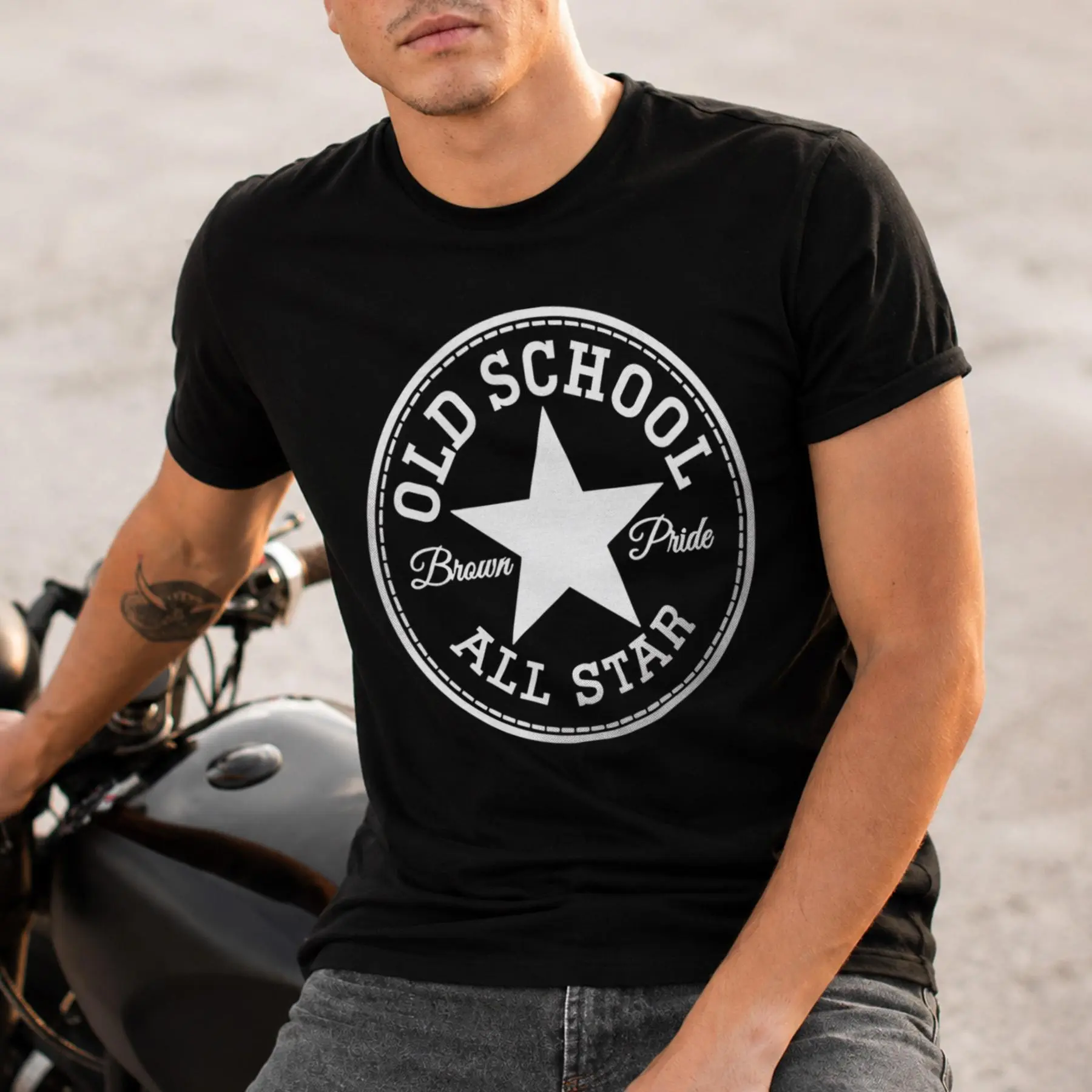 Old School All Star T-Shirt, Brown Pride Tee, Vintage Graphic Shirt, Retro Unisex T-Shirt, Casual Streetwear, Gift for Men, Gift for Women