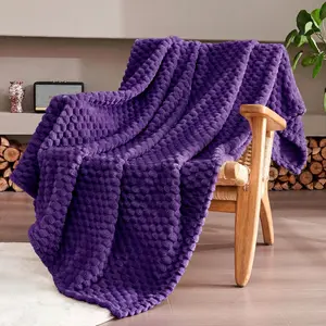 Throw Blanket 50 x60 Inches, Soft Plush 330GSM Flannel Fleece Blanket, Cozy Lightweight Warm Decorative Blanket for Couch Sofa Bed,  Season Use
