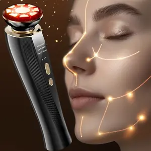 Home Beauty Instrument, Facial Massage Import Export Device, Lifting Firming Warmth Cleansing Vibration Face Massager, USB Charging Smart Home Facial Beauty Massager, Facial Cleaning Tool