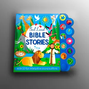 Kids' Interactive Bible Stories Sound Storybook - 10 Fun Sound Buttons, Vibrant Illustrations, Children Learning Book, Ideal Gift for Storytelling