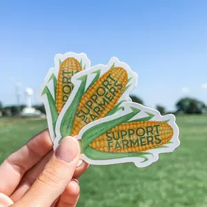 'Support Farmers' Corn Sticker