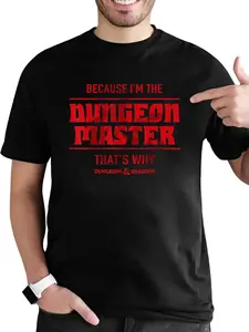 100% Cotton Dungeons & Dragons Because I'm The Dungeon Master Short Sleeve T-Shirt