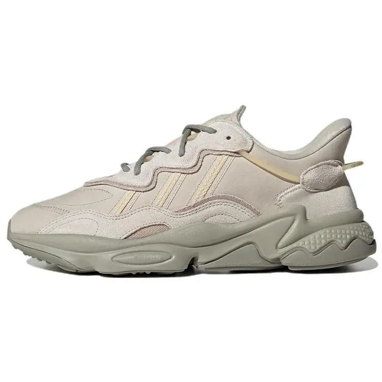 Adidas Originals Ozweego Beige Grey' Retro Durable Non-slip Low Top Women's Sneakers IE4529