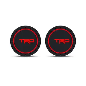 2pcs Car Cup Bottle Holder Coaster, Anti Slip Silicone Cup Mat, Waterproof Auto Interior Accessories, for Toyota Models
