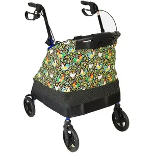 Floral Roosters rollator wrap accessory *Shipping included