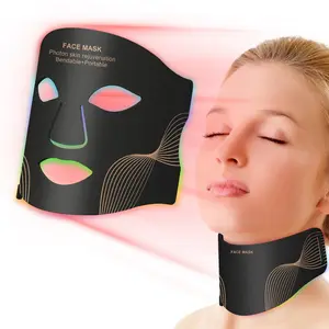 LED Light Facial Mask, 1 Box Silicone Face Mask with 7 Color Light Setting, Facial Beauty Instrument for Women, Personal Care Appliances