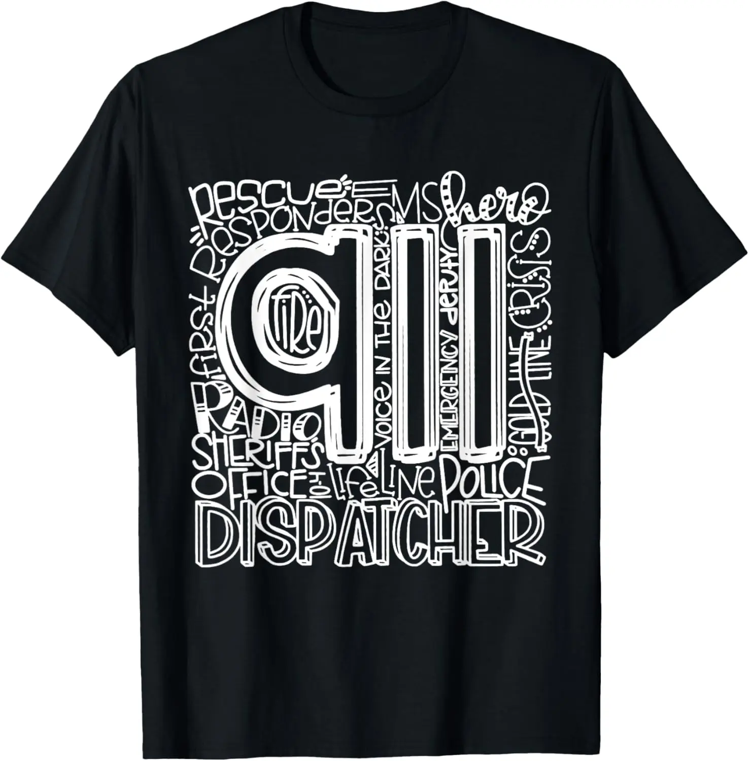 100%cotton 911 Dispatcher Shirt | First Responder Shirt | 911 Calls T-Shirt