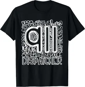 100%cotton 911 Dispatcher Shirt | First Responder Shirt | 911 Calls T-Shirt