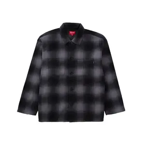 Supreme Shadow Plaid Fleece Shirt Black (men) by StockX