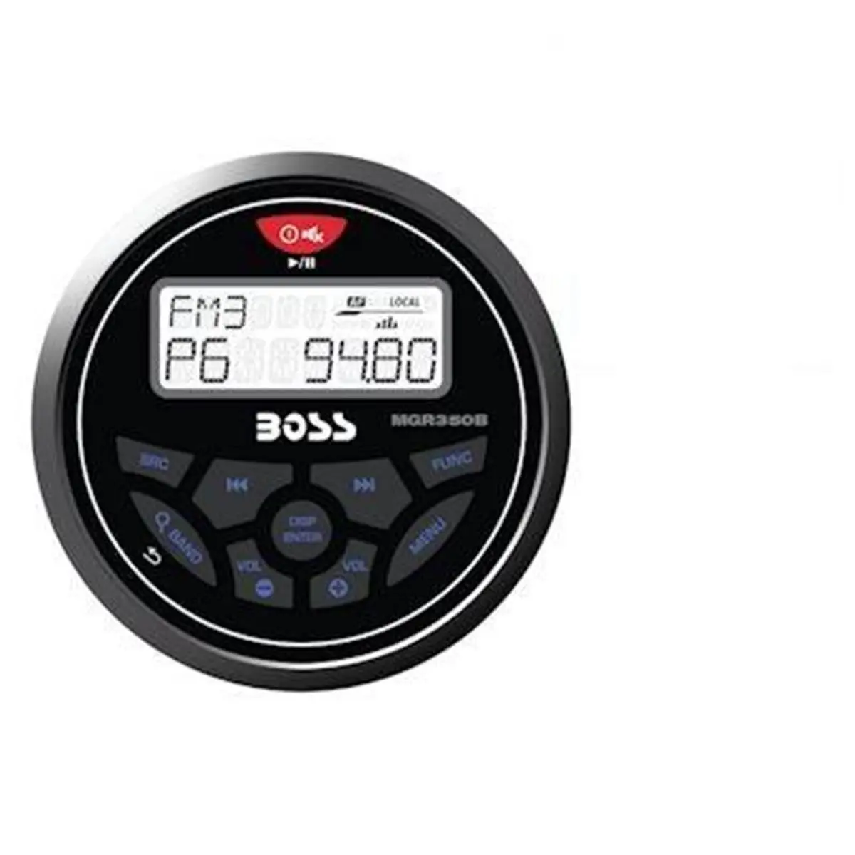 Boss Audio MCKGB350W.6 Waterproof Marine Stereo Package - LCD Receiver, Wireless Bluetooth Speaker, USB-Enabled, Smartphone-Compatible Streaming Audio System with Compact Digital Remote-Controlled W-Rated Speakers