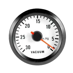 Car Motor Vehicle Black Face 2" 52mm Pointer Vacuum Gauge Meter LED Light