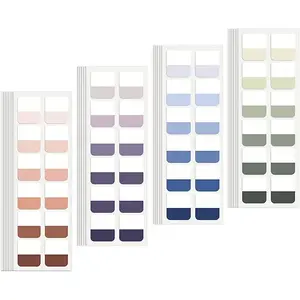 Book Tabs 480 count Annotation Tabs Transparent Sticky Notes Tabs for Notebooks 1 Inch Repositionable Index Tabs for Annotating Books and File Classification (Medium)