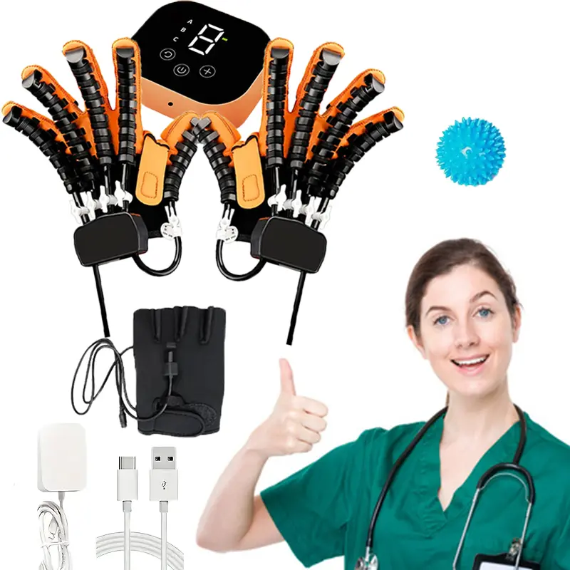 Electronic Rehabilitation Robotic Glove - Electric Hand Exerciser with Forearm Grip Strengthener, Stroke Rehab Device for Function Training & Motor Skills Enhancement (Healthcare Medical Supply)