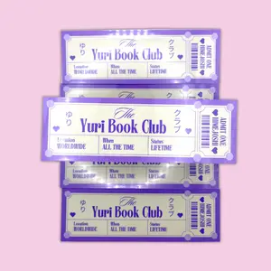 Yuri Book Club Bookmark | Yuri Manga Ticket Bookmark | Himejoshi Book Accessories