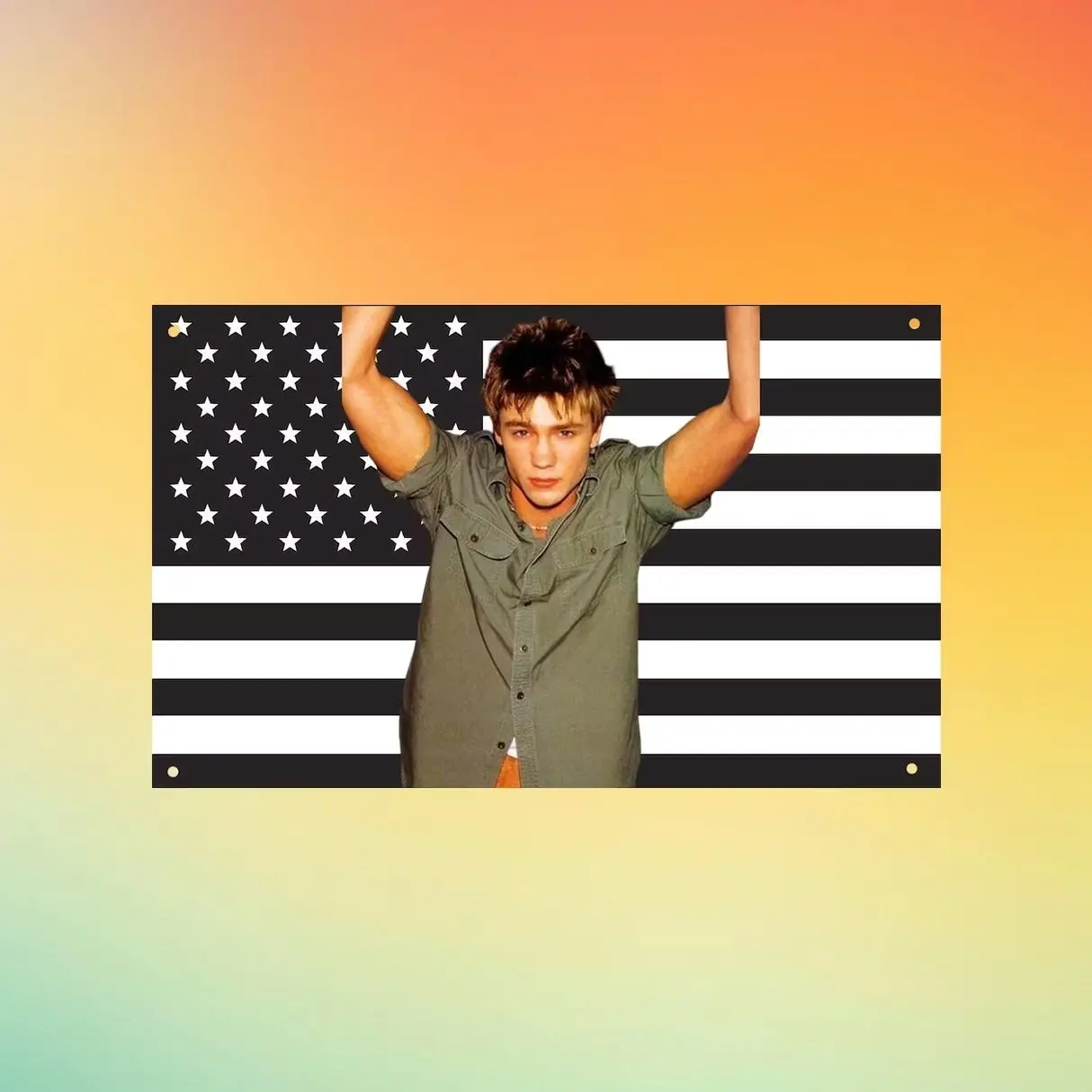 Chad Michael Murray Flag Wall Tapestry, One Tree Hill Wall Flag, Black American Flag, Lucas Scott Bedroom Decor Fan Gift