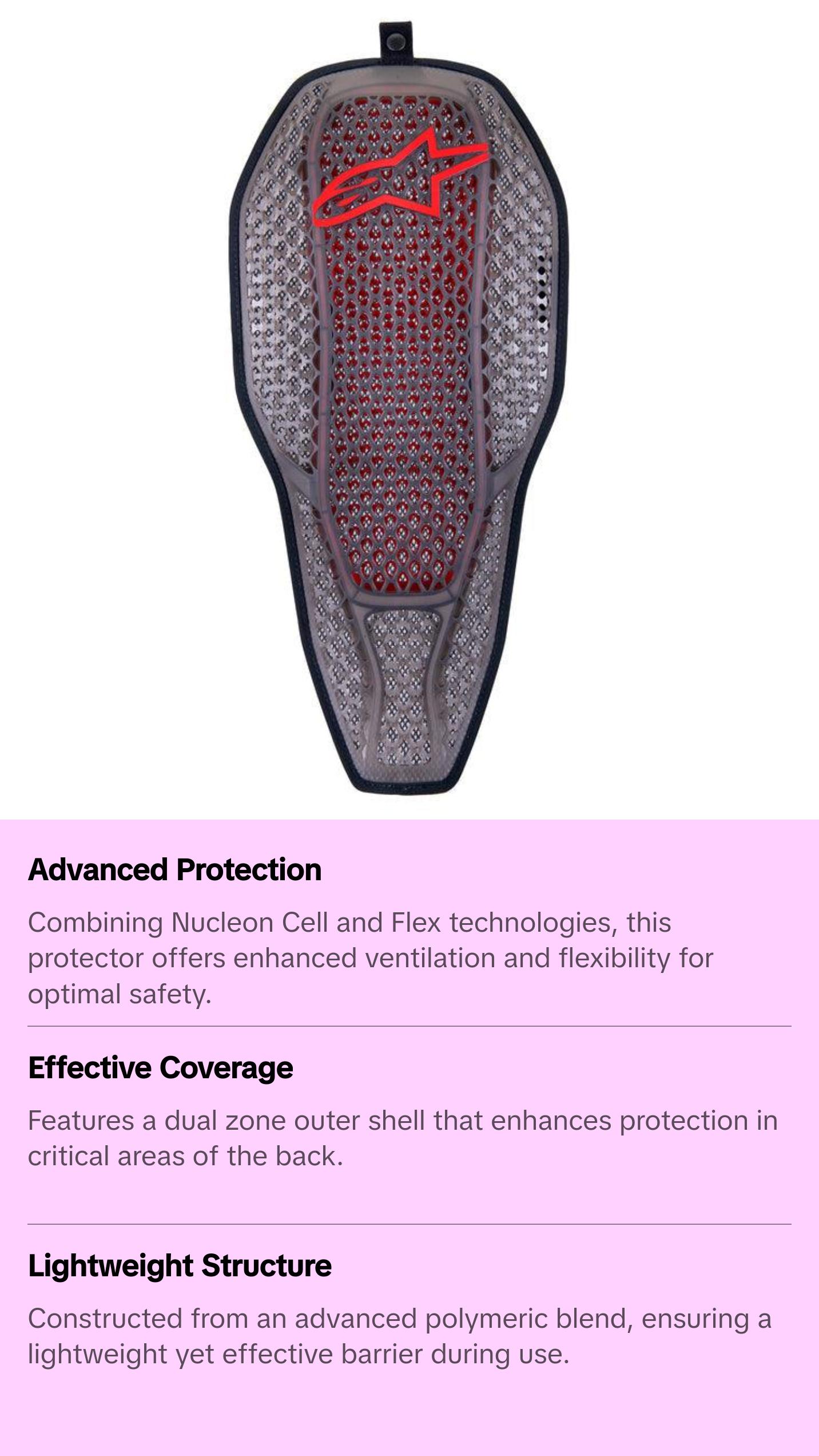 Alpinestars Nucleon Flex Proi Full Back Protector Insert