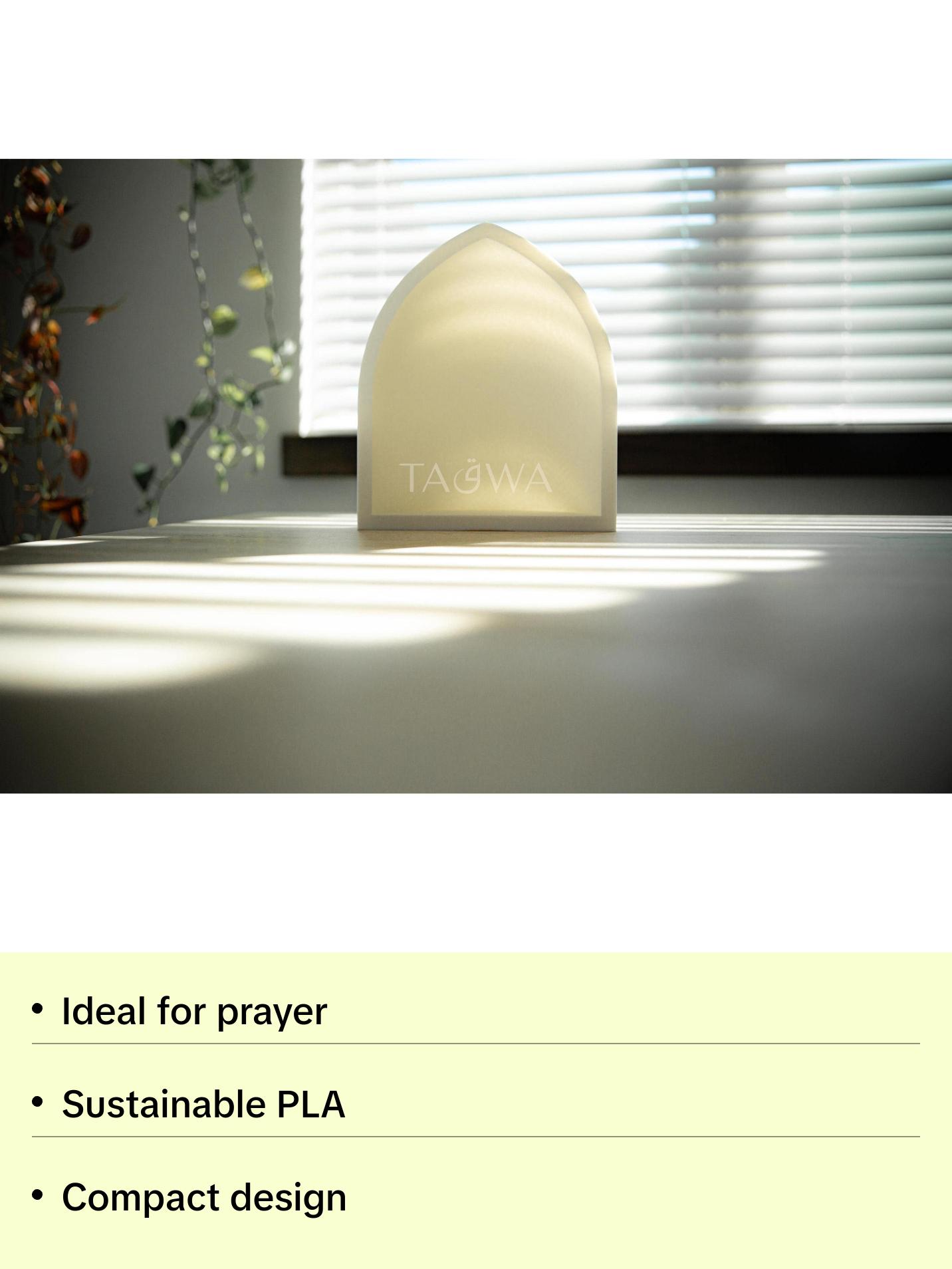 Mini Mihrab Islamic Decor | Small & Large Sizes | Modern Ramadan Decoration in Black or White