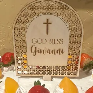 Personalized Cake Topper | Baptism Cake Topper | God Bless Cake Topper | Mi Bautizo Cake Topper