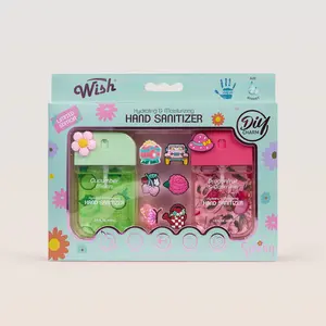 Wish GARDEN DIY - Floral Theme Gift Box with 3D Charms: Cucumber Melon + Dragonfruit & Jasmine (1.5fl oz*2)