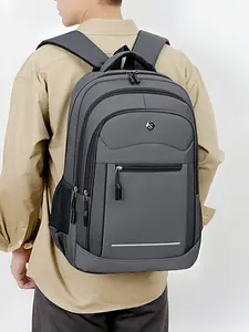 New Custom Business Backpack Men Large Capacity Fashion Multifunctional Computer Bag Casual High School Student Shoulder Bag Lightweight Simple