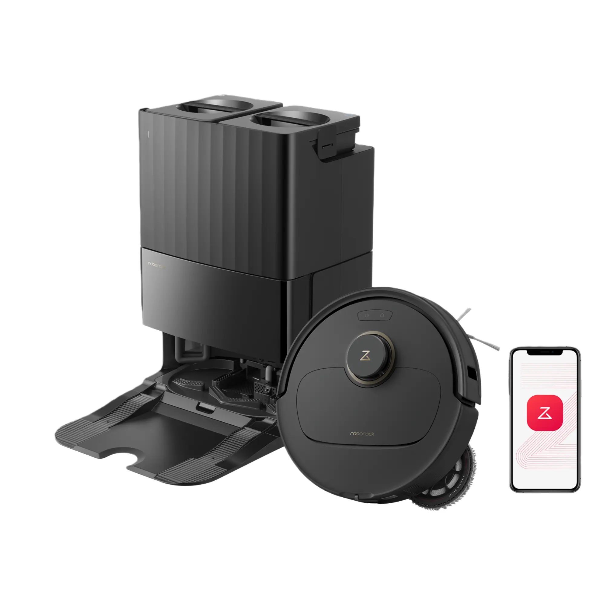 [live only] refurbished-Roborock Qrevo S5V Robot Vacuum and Mop - 12000Pa Suction, Wi-Fi, Automatic Self-Emptying, Self-Cleaning, Mop Washing, FlexiArm Edge Mopping, Warm Air Drying, Hard Floor Cleaning, Cleaning Upgrade #TechVibes