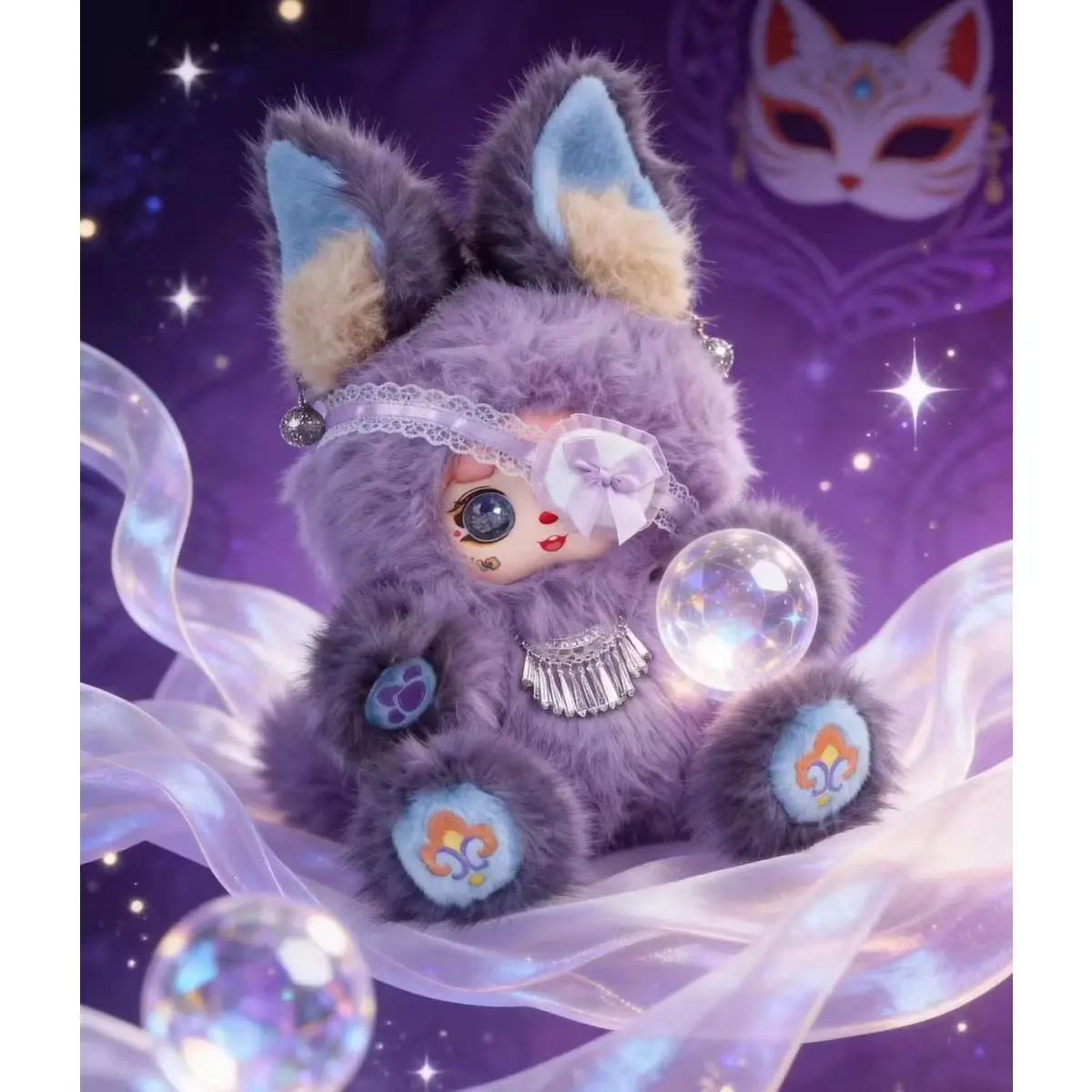 Mocici Adventure Prologue Series 600% Collectible Soft Animal Bunny Doll - Plush Fabric Soft Figure, Cuddly Doll Gift, Decorative Toy, Sealed Box, Backpack/Clothing Decoration