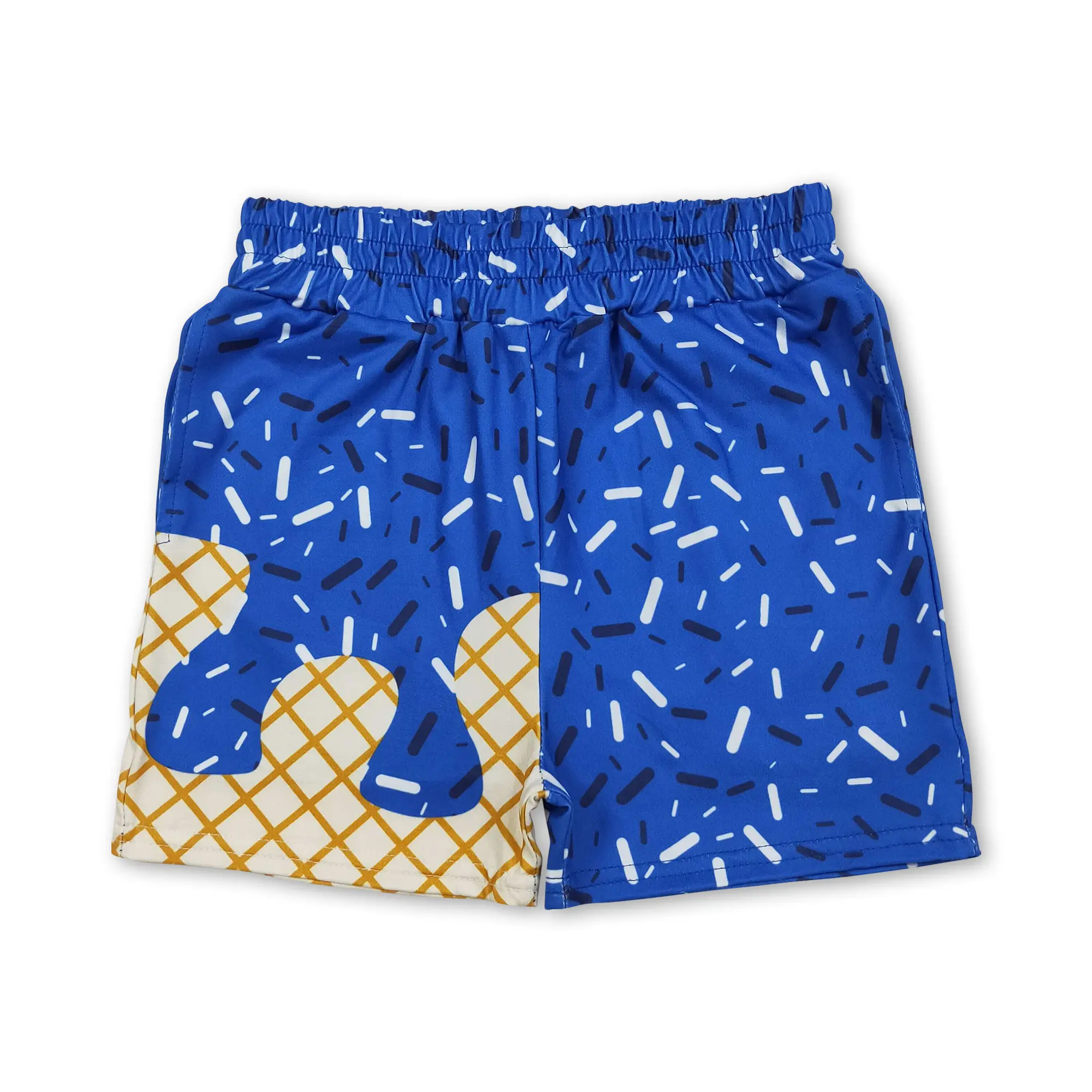 C Boy Summer Bottom Blue Pockets Boy Summer Clothes Boy Shorts SS0640