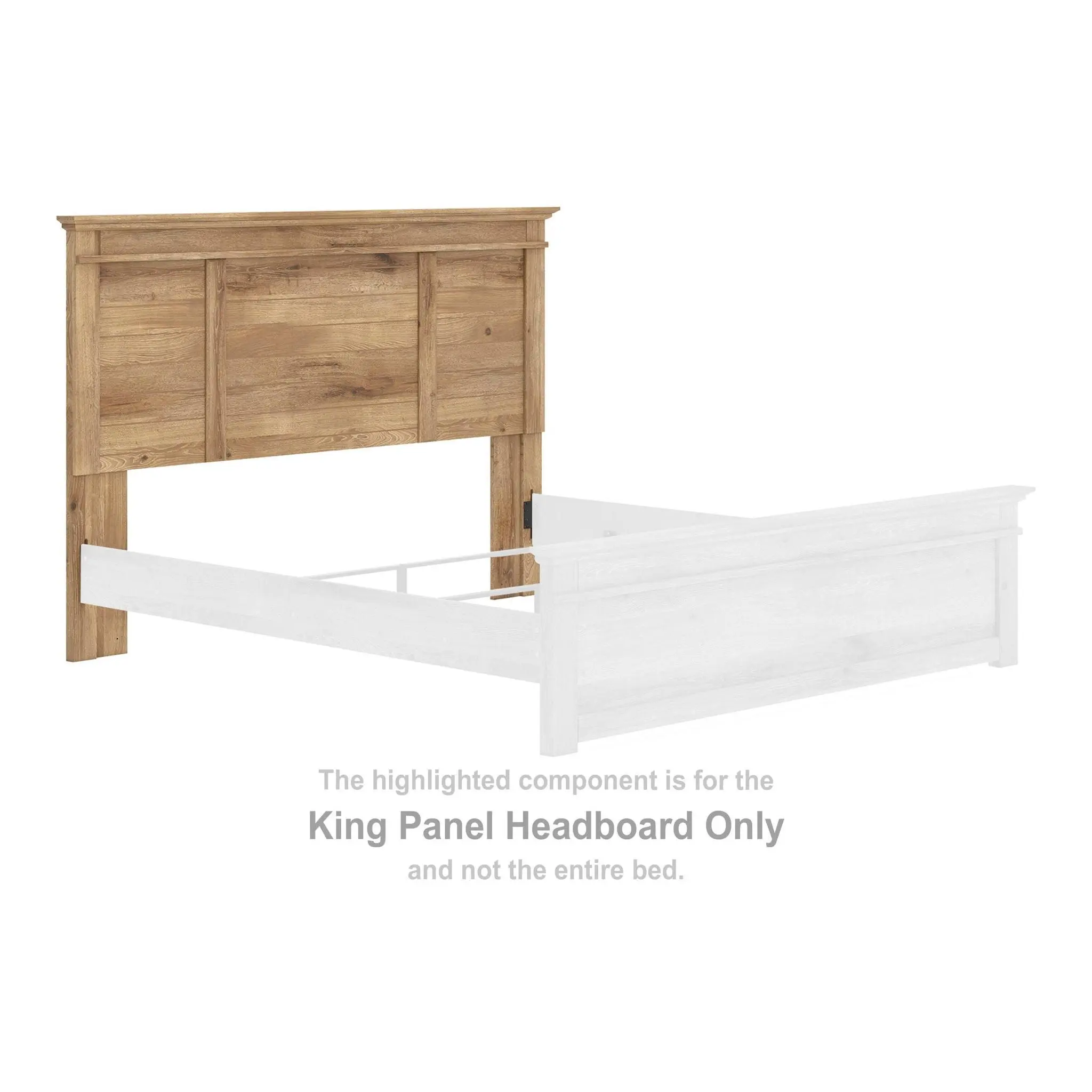 Makidern - King Panel Headboard - Tan