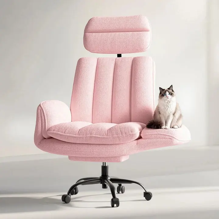 Big and Tall Office Chair - Home Office Furniture, 400 lbs Capacity Extra-Wide Seat, Flip-Up Armrests, Cloud-Soft Dual Backrest, Reclining Ergonomic Strong Durability Gaming-Style 360° Desk Chair for Large People, Footrest, Summervibes, backtoschool, Ergo