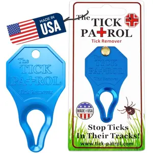 Tick Remover Tool for People & Pets, Lightweight, Portable, Durable, Keychain Attachment, Quick, Safe & Effective Tick Removal Kit, Assorted Colors, Made in USA (Assorted)