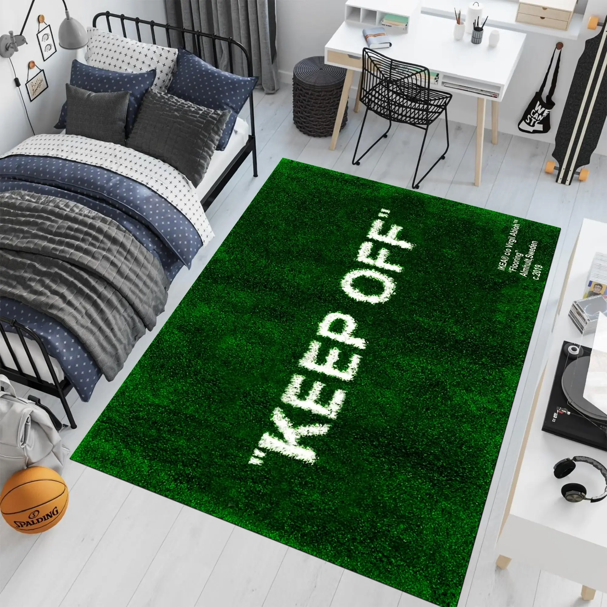 Keep Off Rug, Grass Accent carpet, Keep Off Home Decor Rug