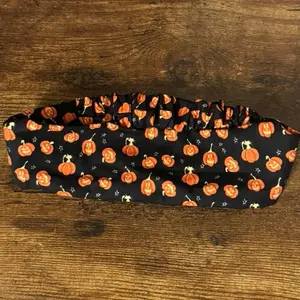 Pumpkins & Kitties Halloween Fabric Headband