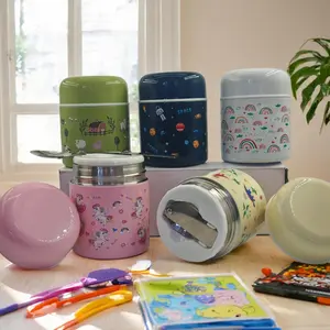 10oz Thermal Food Jar - Insulated Soup Thermos & Portable Bento Box for Adults and Kids, Comes with a Stainless Steel Spoon, Super Convenient for Carrying Meals and Soup On-the-Go