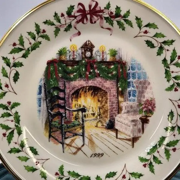 Lenox 1999 Annual Collector Christmas Plate 9th Series Numbered Winter's Warmth