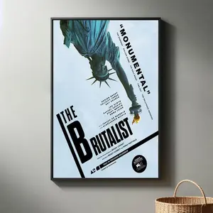 The Brutalist Movie Poster | High Quality Print I 2024 Movie Poster | Modern Room Decorative Arts | Popular Film Gift