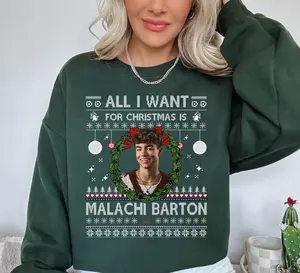 Malachi Barton Christmas Shirt, Malachi Barton T-Shirt, Gift for Fans, Malachi Barton Fan Tees, Malachi Barton Noel Shirt
