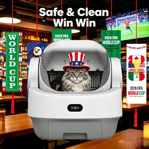 No More Scooping! 2026 Smart Self-Cleaning Cat Litter Box, Health Monitoring & Auto-Odor Control, Multi-Cat Friendly Automatic Box with APP Tracking, Whisper-Quiet & 2-Week Waste Storage—Fresh Home, No Smell